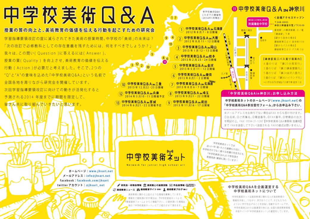 中学校美術Q&A in 神奈川 2014